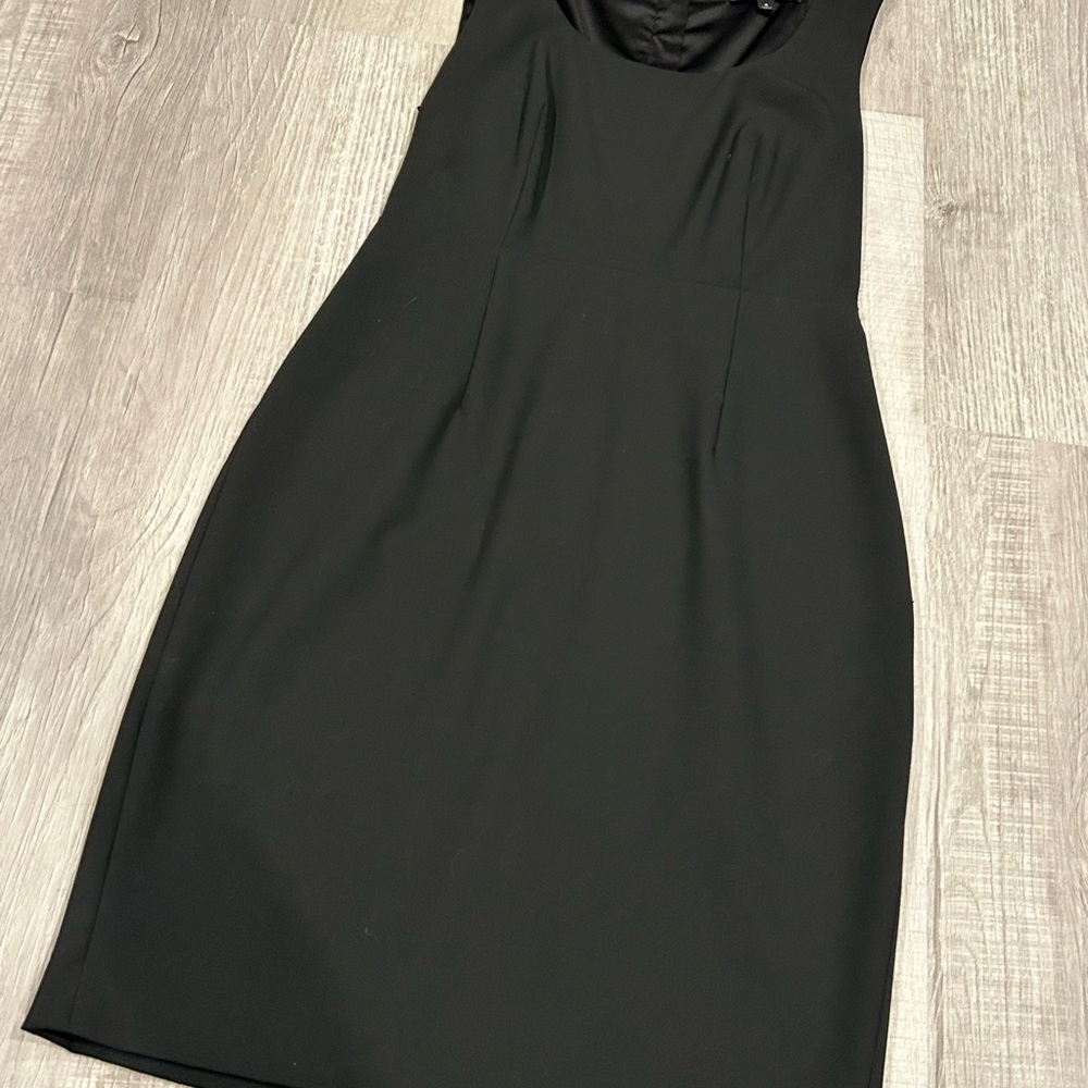 Express Classic Black Sleeveless Sheath Dress